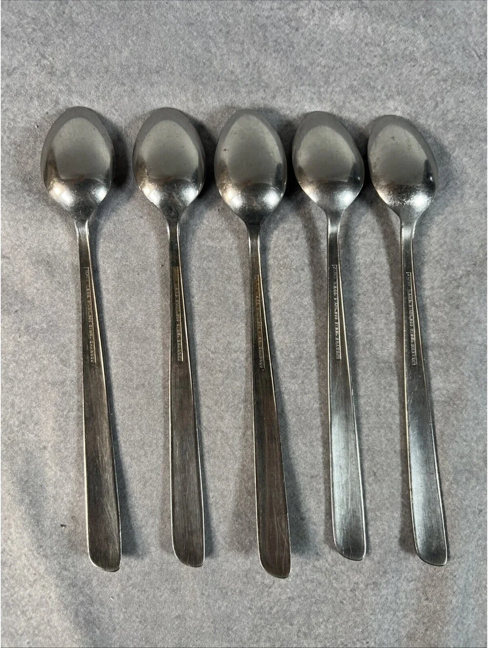 NSCO National Stainless Sharrow Iced Tea Spoons 7-1/2